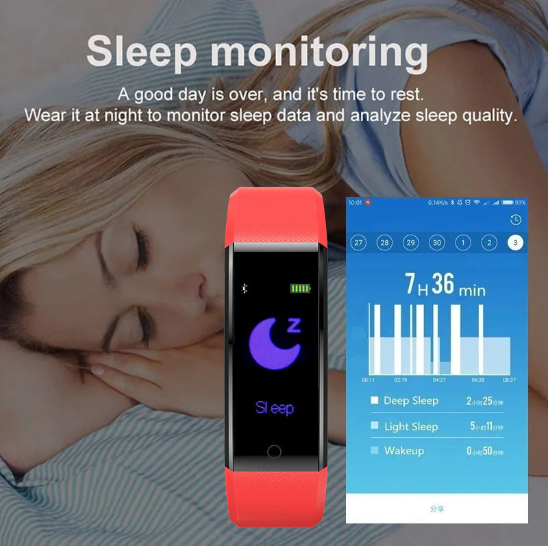 Fitness Smart Watch – Heart Rate & BP Activity Tracker