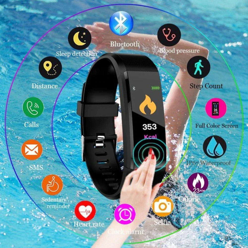 Fitness Smart Watch – Heart Rate & BP Activity Tracker