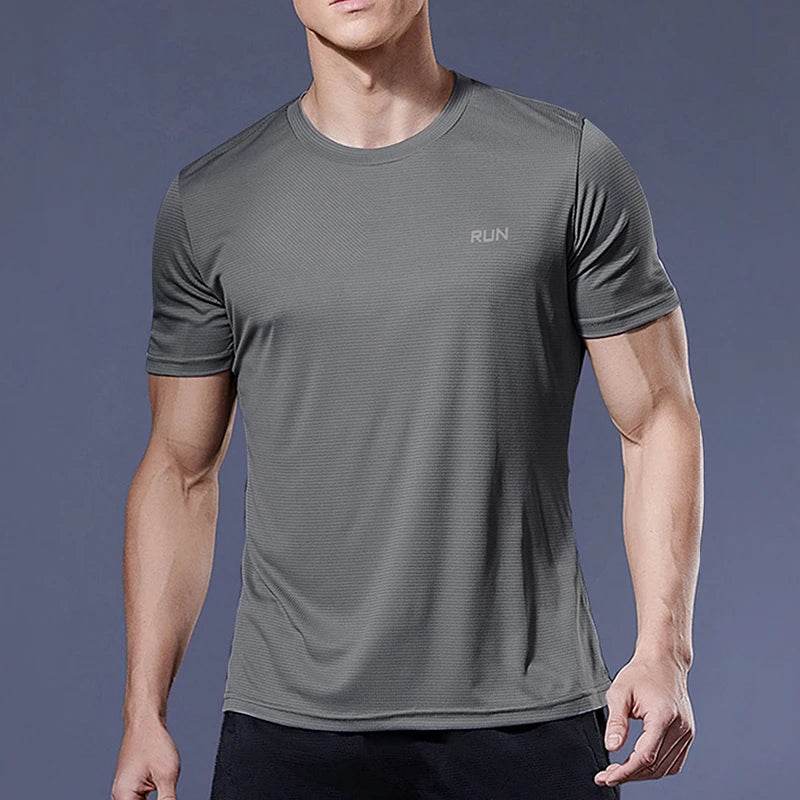 Men’s Quick-Dry Sports T-Shirt – Running & Gym Fitness