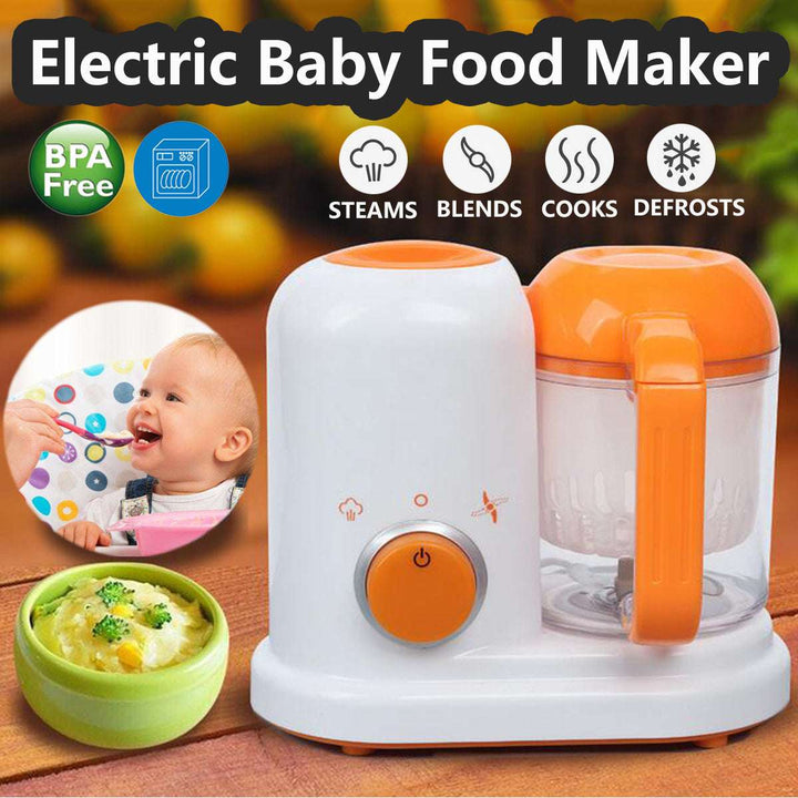 Multi-Function Baby Food Processor Milk Warmer Blender Cooking Device