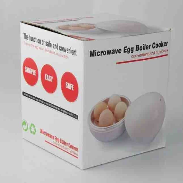 4 Egg Microwave Steamer Boiler Cooker Quick Hard Soft Boiled