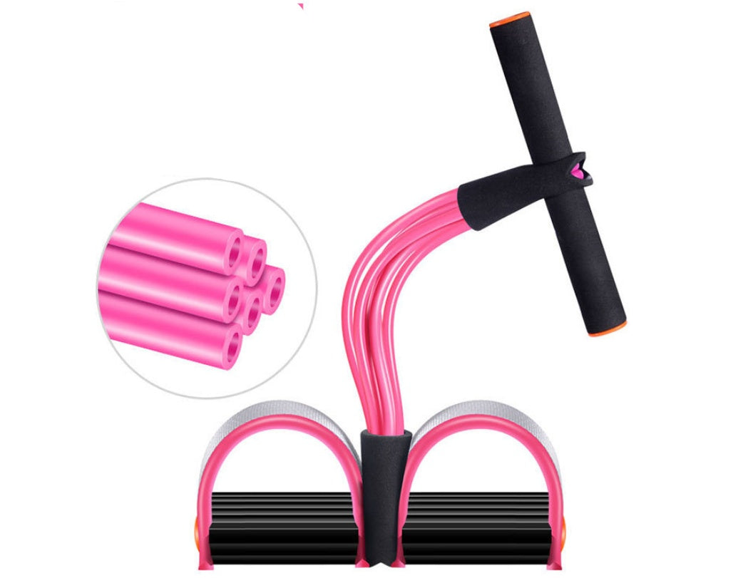 Latex Foot Pedal Resistance Pull Rope Fitness Training Expander