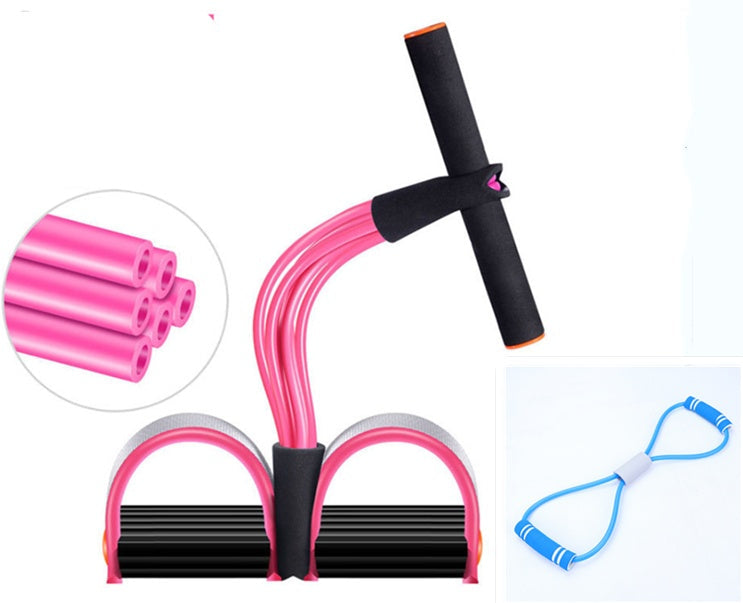 Latex Foot Pedal Resistance Pull Rope Fitness Training Expander