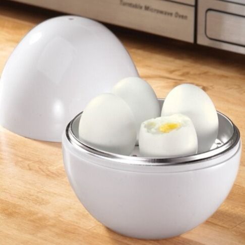 4 Egg Microwave Steamer Boiler Cooker Quick Hard Soft Boiled