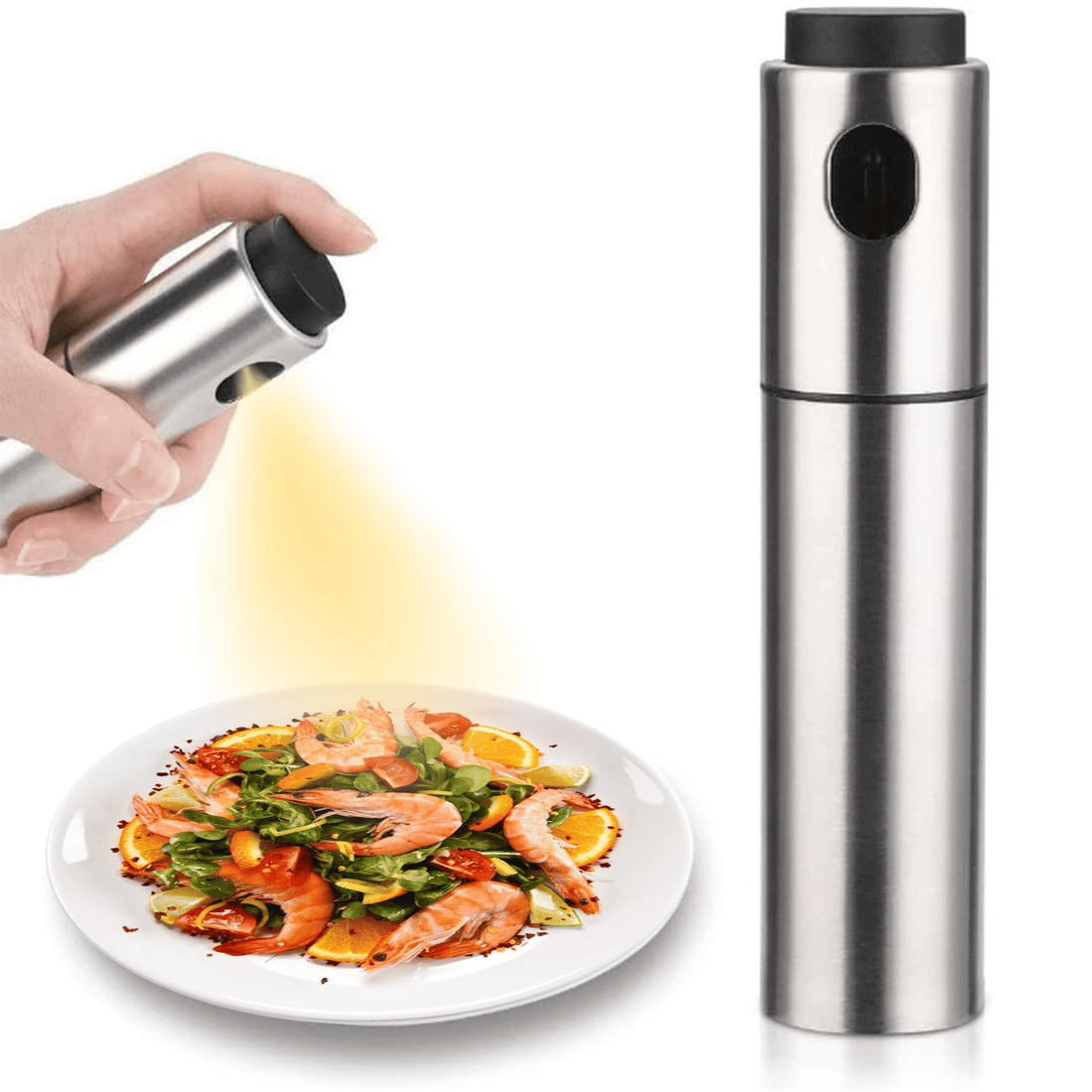 100ml Stainless Steel Oil Sprayer Mister for Cooking Baking