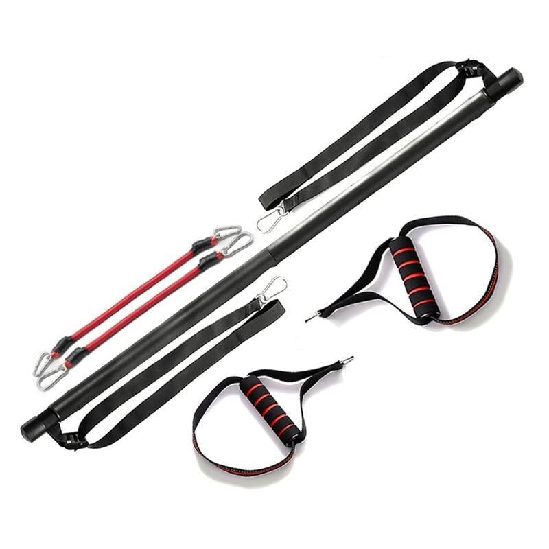 Pilates Bar Kit with Resistance Bands Portable Home Workout