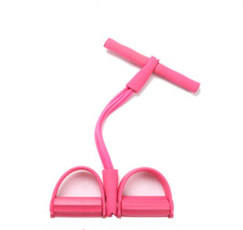 Latex Foot Pedal Resistance Pull Rope Fitness Training Expander