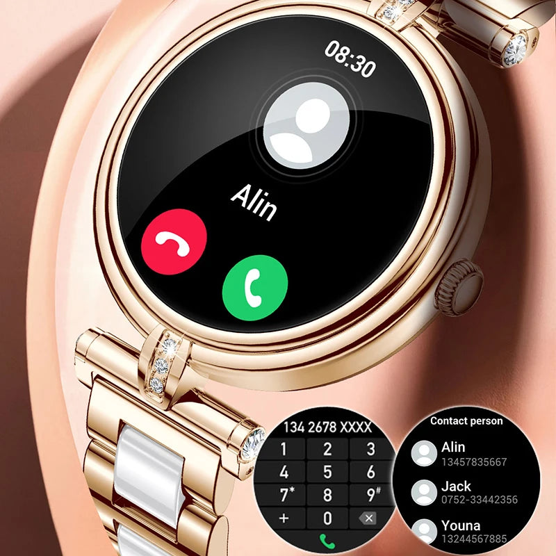 AK62 Women’s Smart Watch – HD Screen Fitness Tracker 2024