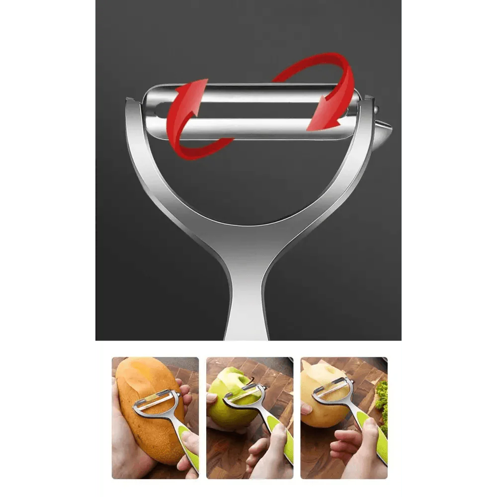 2PCS Stainless Steel Fruit Vegetable Peeler Sharp Kitchen Gadget