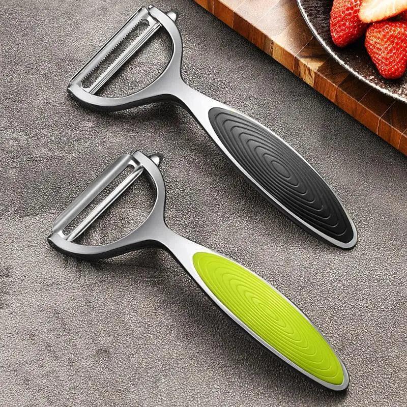 2PCS Stainless Steel Fruit Vegetable Peeler Sharp Kitchen Gadget