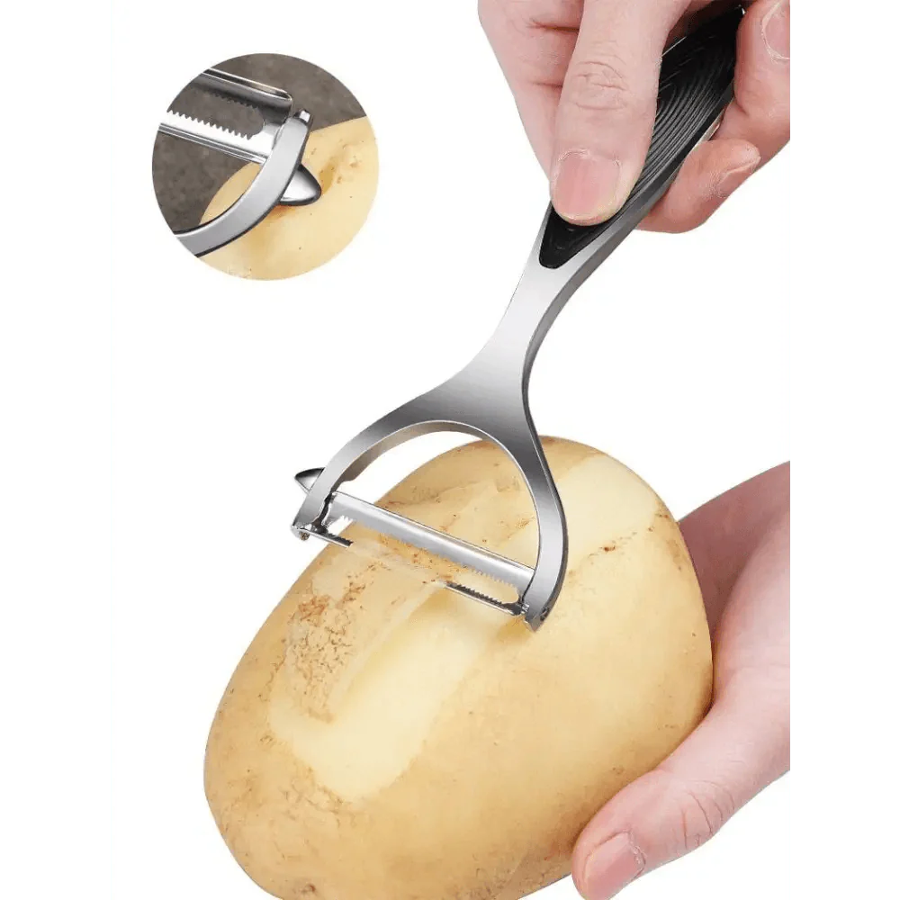2PCS Stainless Steel Fruit Vegetable Peeler Sharp Kitchen Gadget