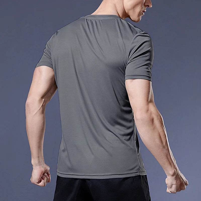 Men’s Quick-Dry Sports T-Shirt – Running & Gym Fitness