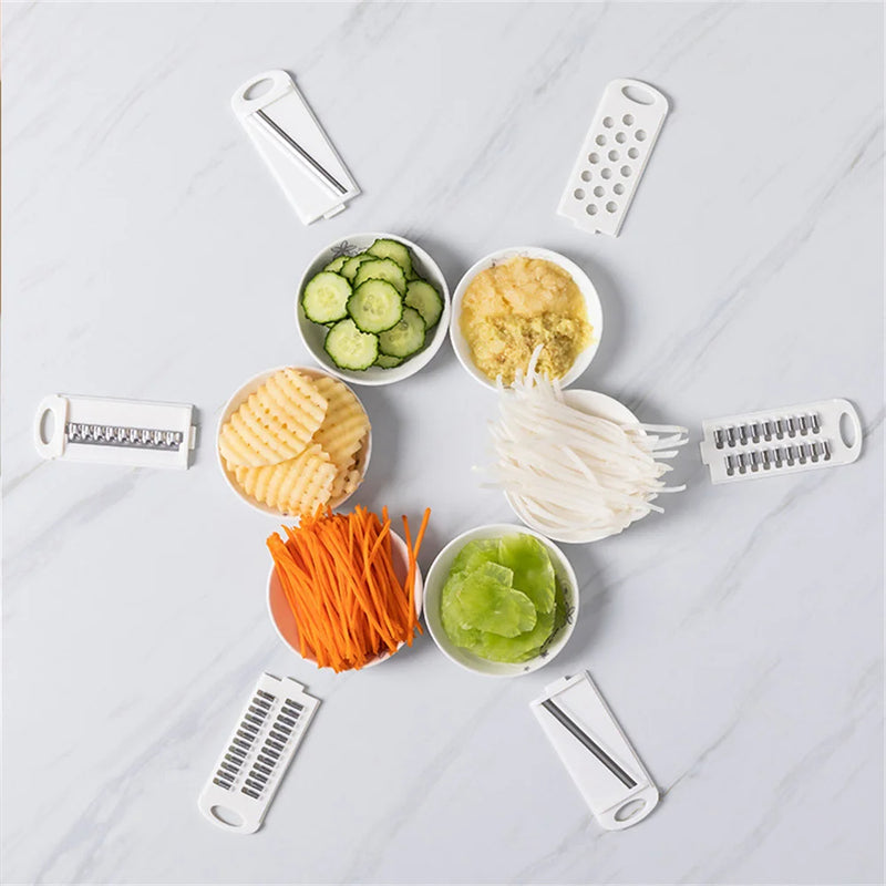Multifunctional Vegetable Cutter Potato Shredder Radish Grater with Container