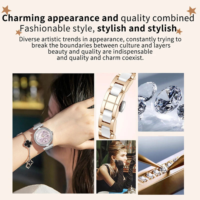 AK62 Women’s Smart Watch – HD Screen Fitness Tracker 2024