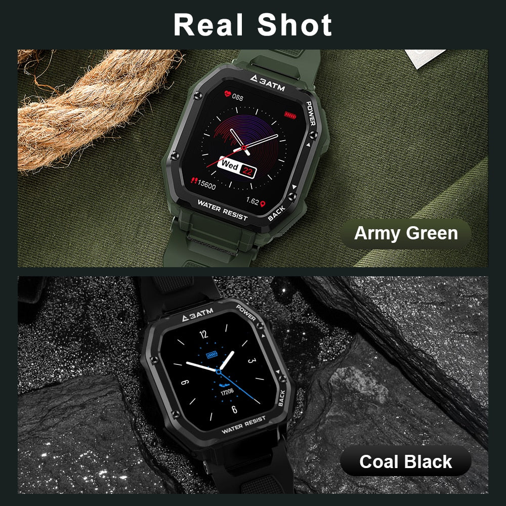 ROCK Rugged Smart Watch Outdoor Waterproof Fitness Tracker for