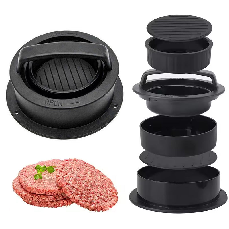 3 in 1 Burger Patty Meatball Press Manual Kitchen Tool