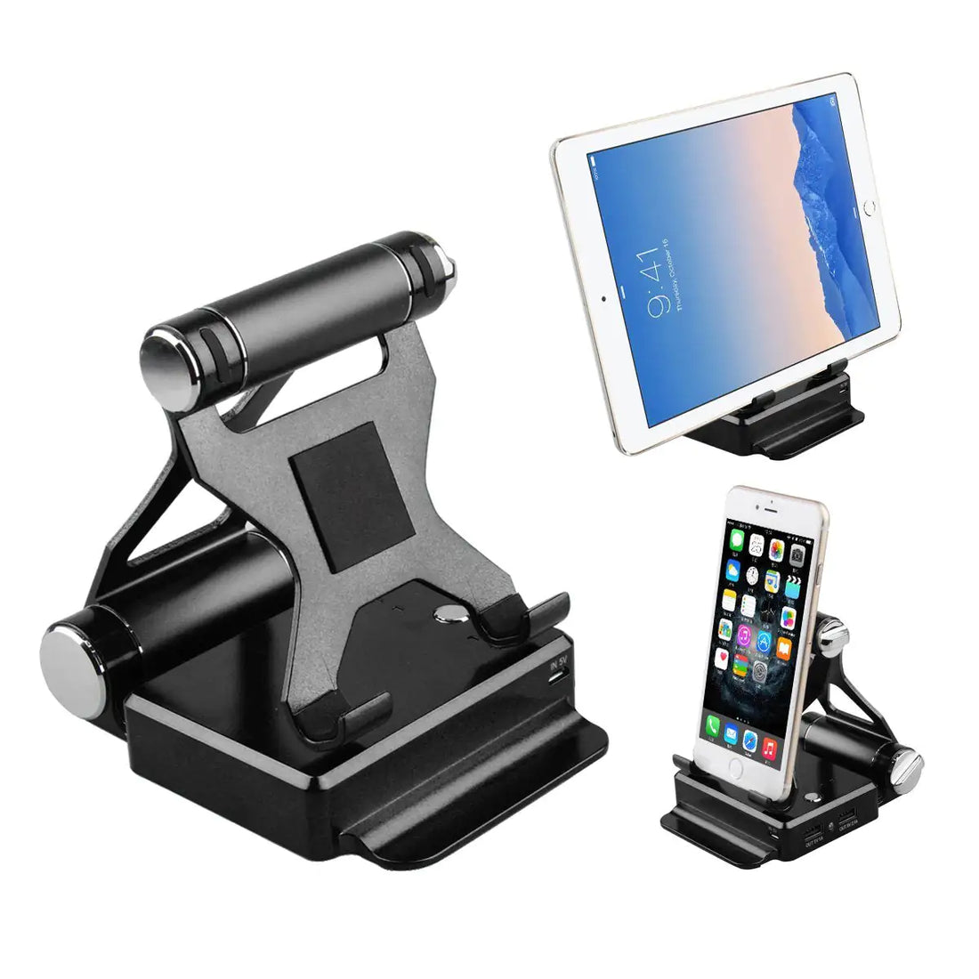 Podium Stand with Extended Battery 200% for iPad iPhone