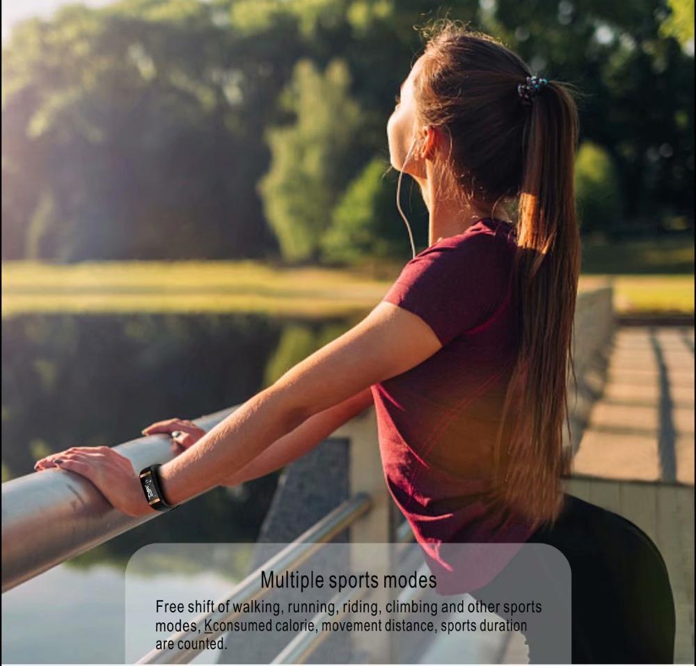 E78 Smart Fitness Bracelet Heart Rate Blood Pressure Waterproof Watch