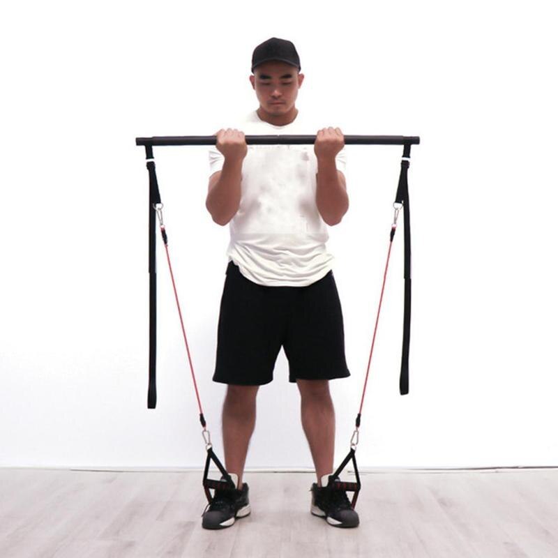 Pilates Bar Kit with Resistance Bands Portable Home Workout