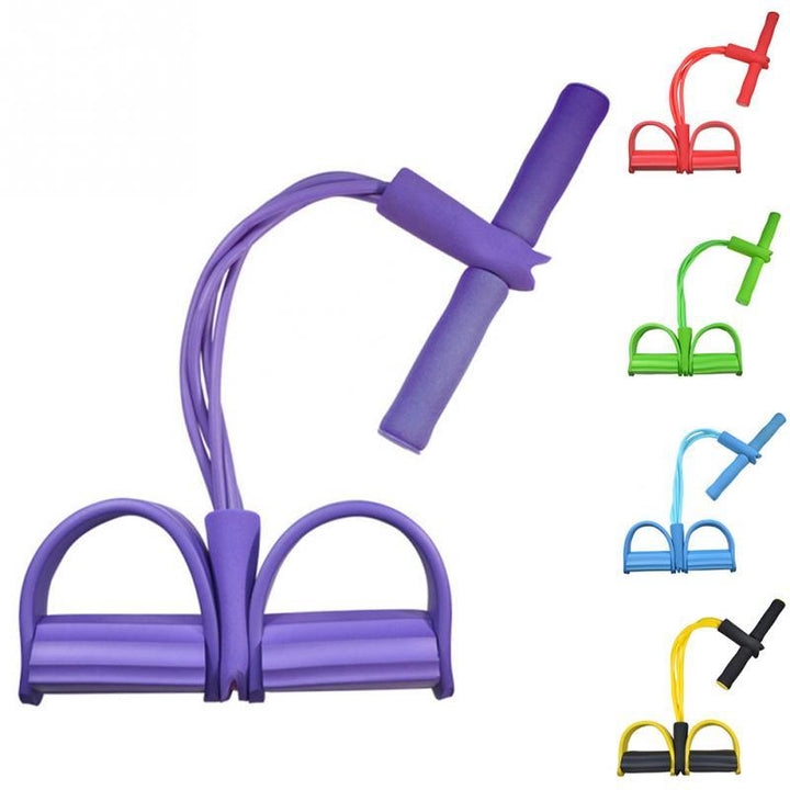 Latex Foot Pedal Resistance Pull Rope Fitness Training Expander