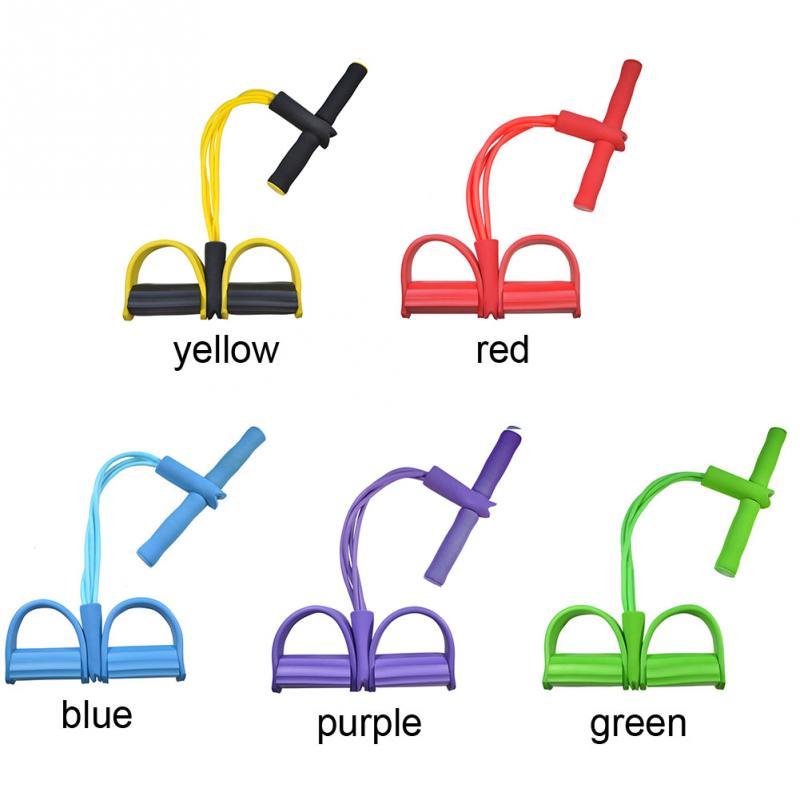 Latex Foot Pedal Resistance Pull Rope Fitness Training Expander