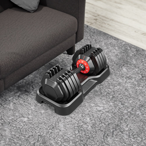 10 in 1 Adjustable Dumbbell Set Quick Rotate 55lb