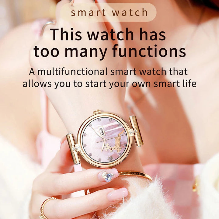 AK62 Women’s Smart Watch – HD Screen Fitness Tracker 2024