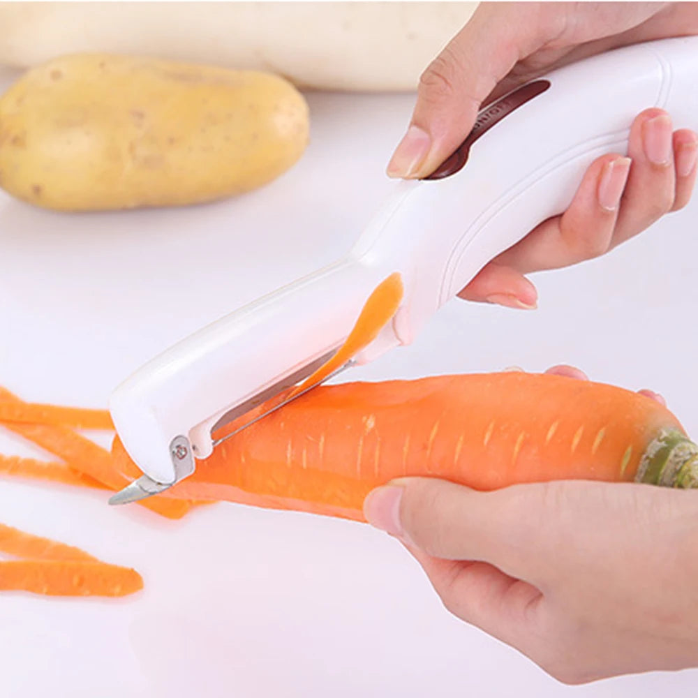 Electric Fruit Vegetable Apple Peeler Potato Carrot Kitchen Gadget