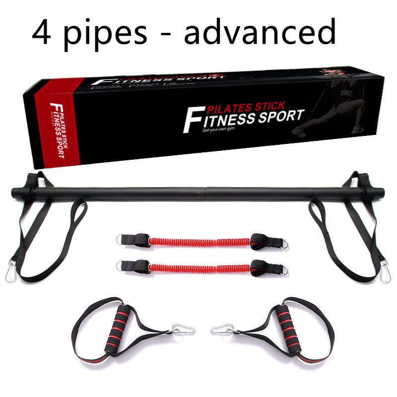 Pilates Bar Kit with Resistance Bands Portable Home Workout
