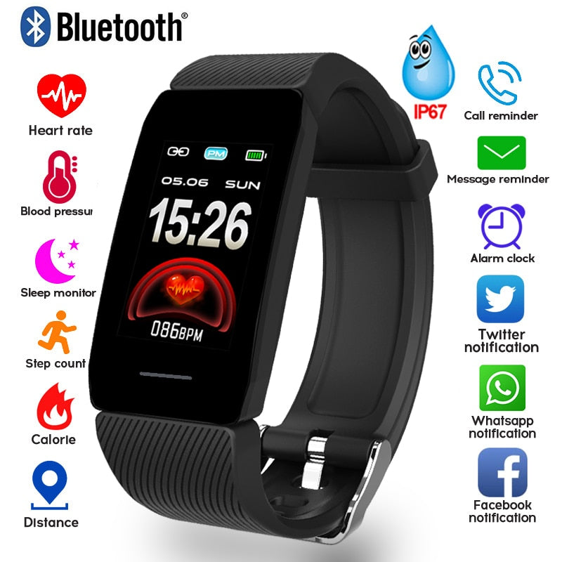1.14 Smart Fitness Band Heart Rate Blood Pressure Tracker