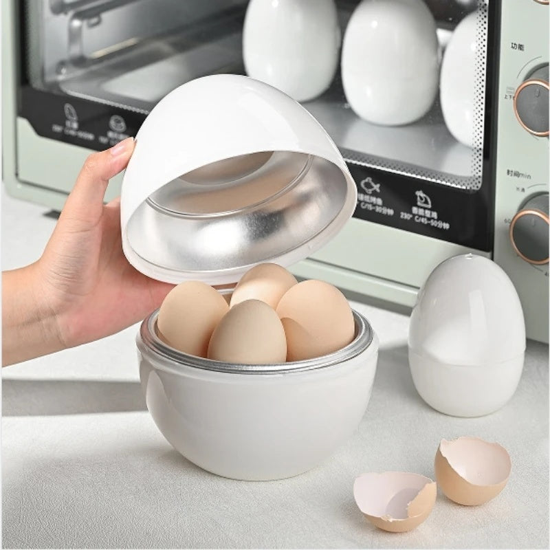 4 Egg Microwave Steamer Boiler Cooker Quick Hard Soft Boiled