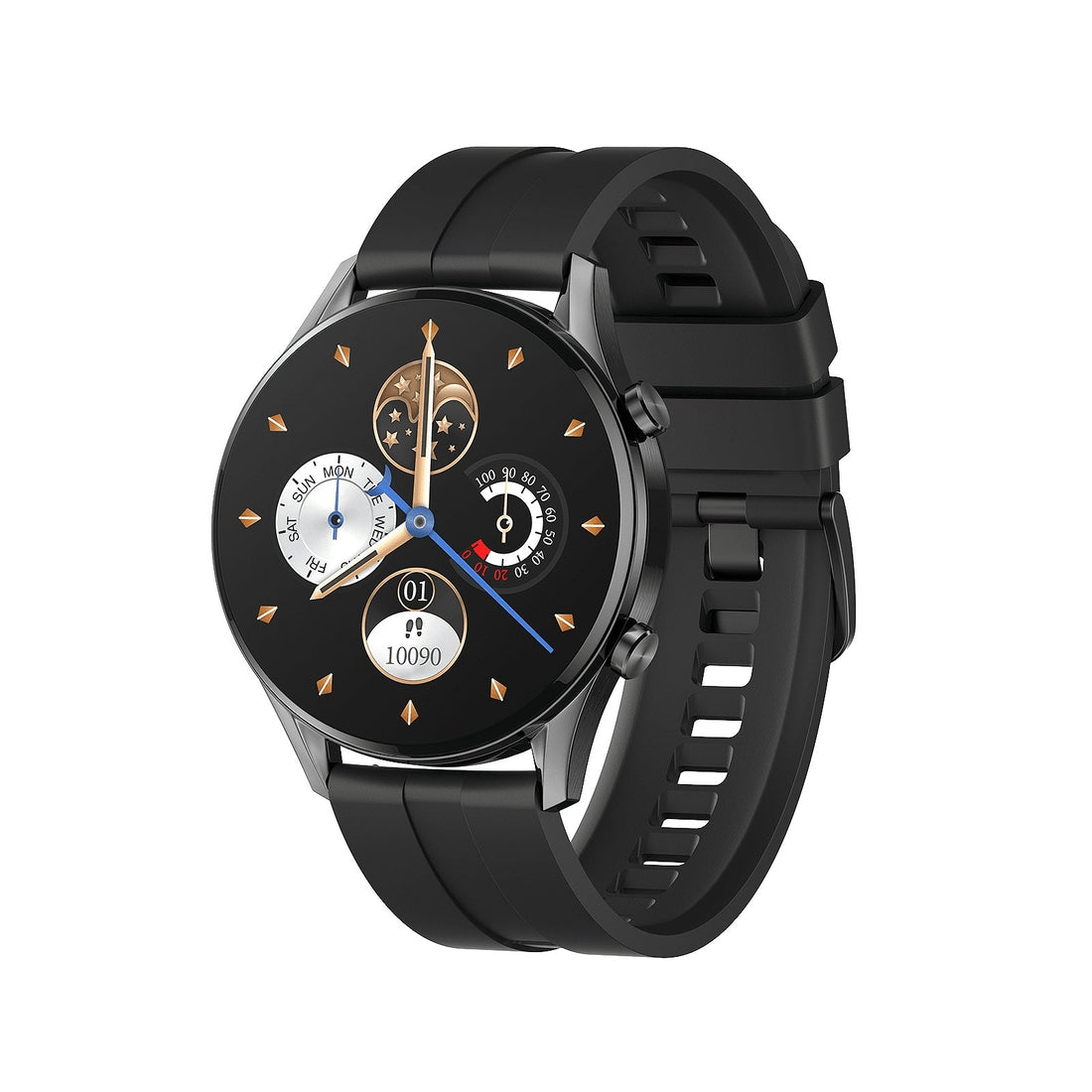 W12 Smart Watch – Bluetooth Fitness Tracker Black
