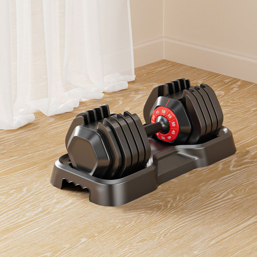 10 in 1 Adjustable Dumbbell Set Quick Rotate 55lb