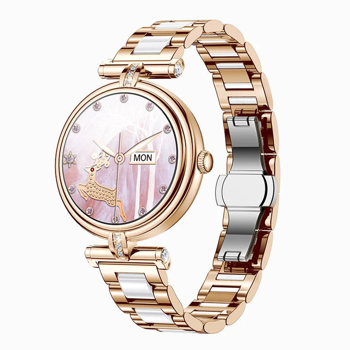 AK62 Women’s Smart Watch – HD Screen Fitness Tracker 2024