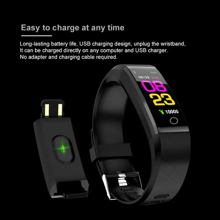 Smart Watch Heart Rate Blood Pressure Fitness Tracker Sport