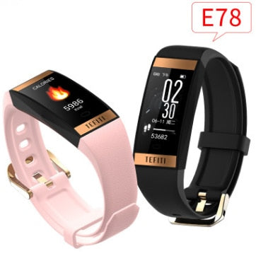 E78 Smart Fitness Bracelet Heart Rate Blood Pressure Waterproof Watch
