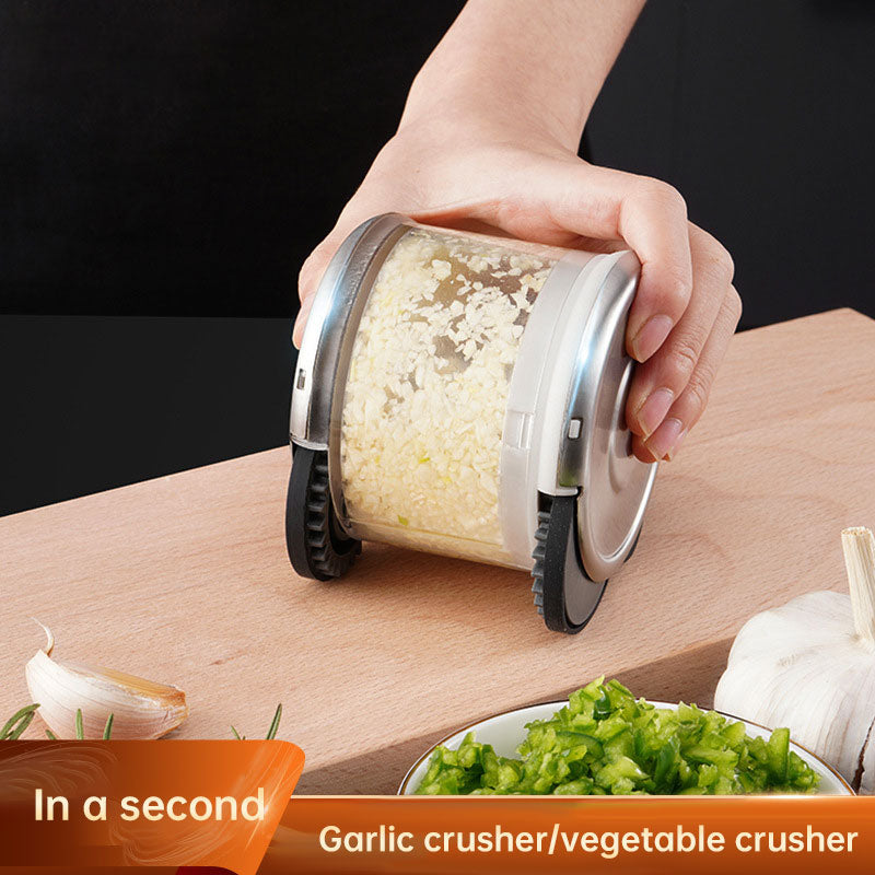 Manual Garlic Roller Press Crusher Kitchen Gadget Tool