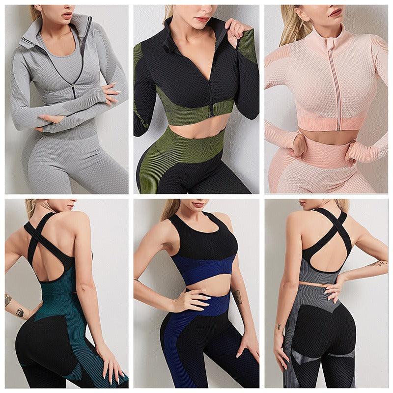 Signature Collection Cowgirl Yoga Set Sports Bra Leggings Outfit