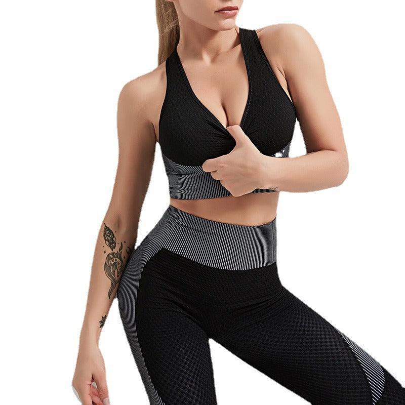 Signature Collection Cowgirl Yoga Set Sports Bra Leggings Outfit