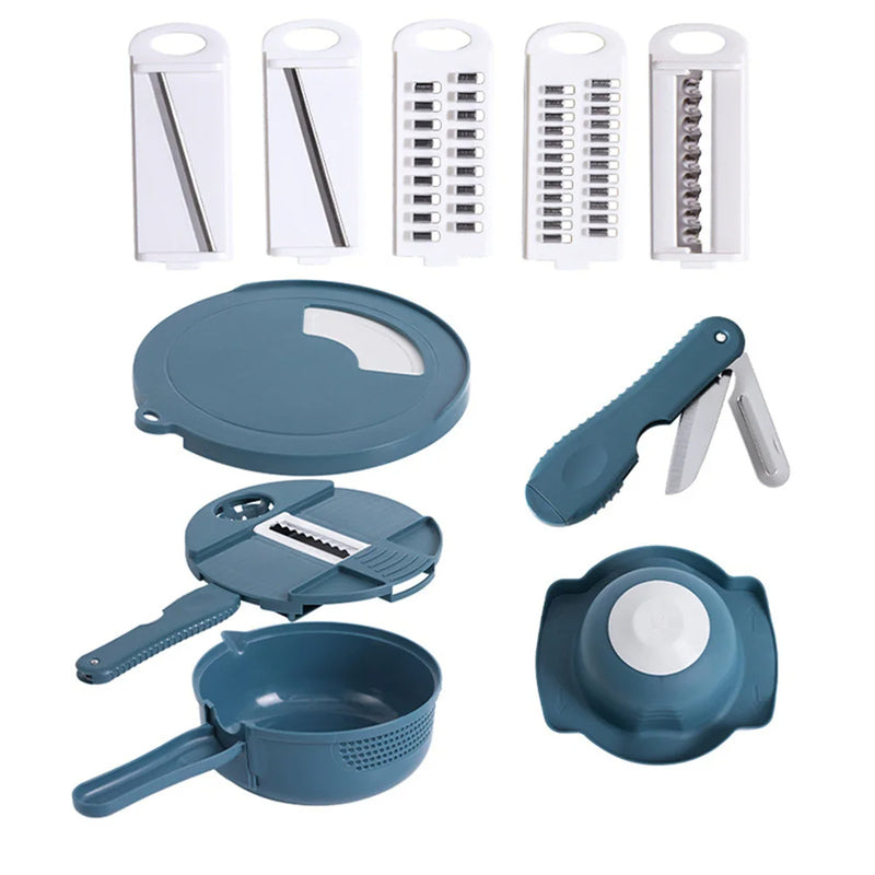Multifunctional Vegetable Cutter Potato Shredder Radish Grater with Container