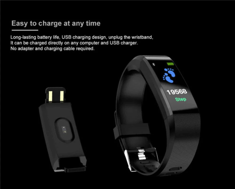 Fitness Smart Watch – Heart Rate & BP Activity Tracker
