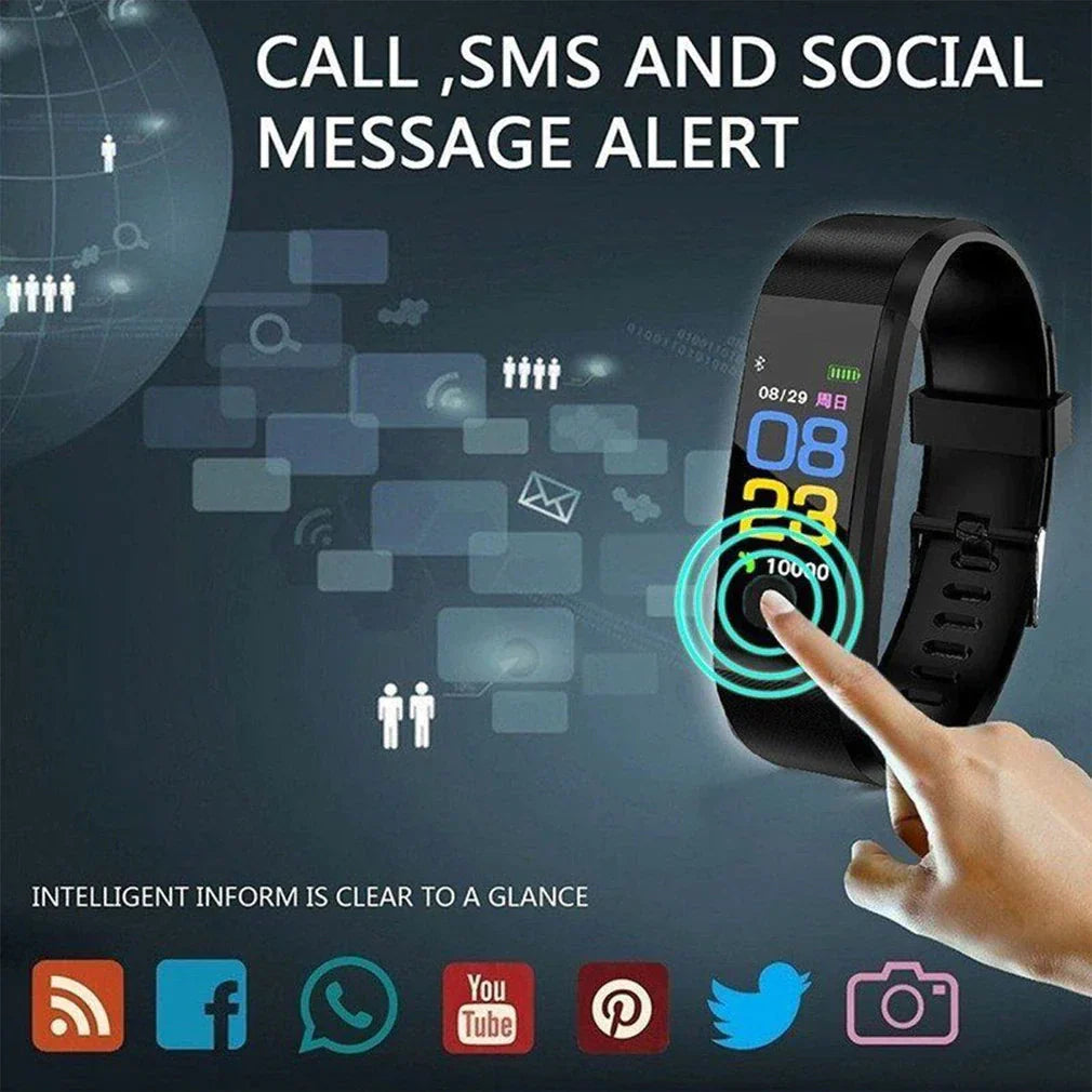 Fitness Smart Watch – Heart Rate & BP Activity Tracker