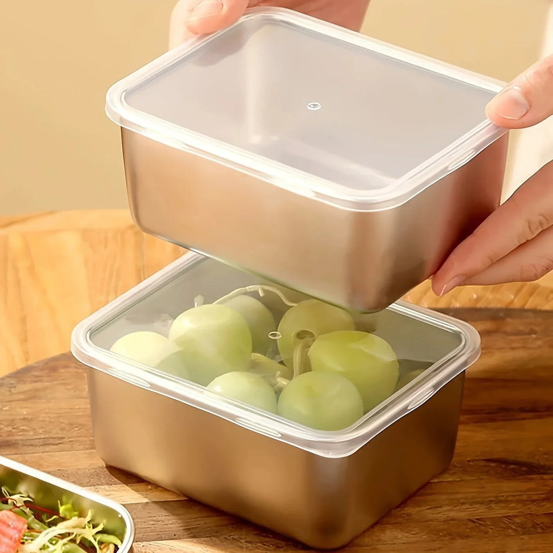 Eco Friendly Stainless Steel Food Storage Leakproof Reusable Container Set
