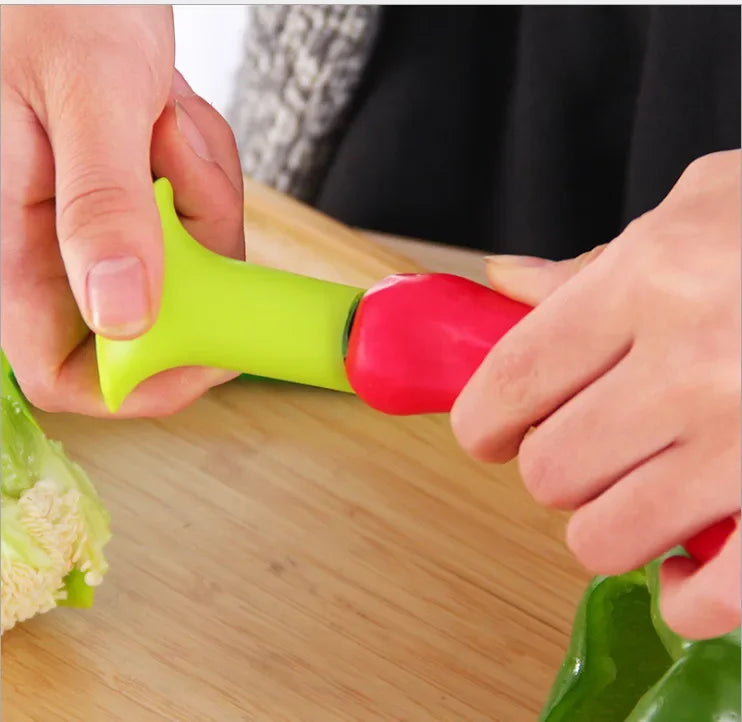 2PCS Vegetable Cutter Corer Seed Remover Kitchen Gadget Essentials