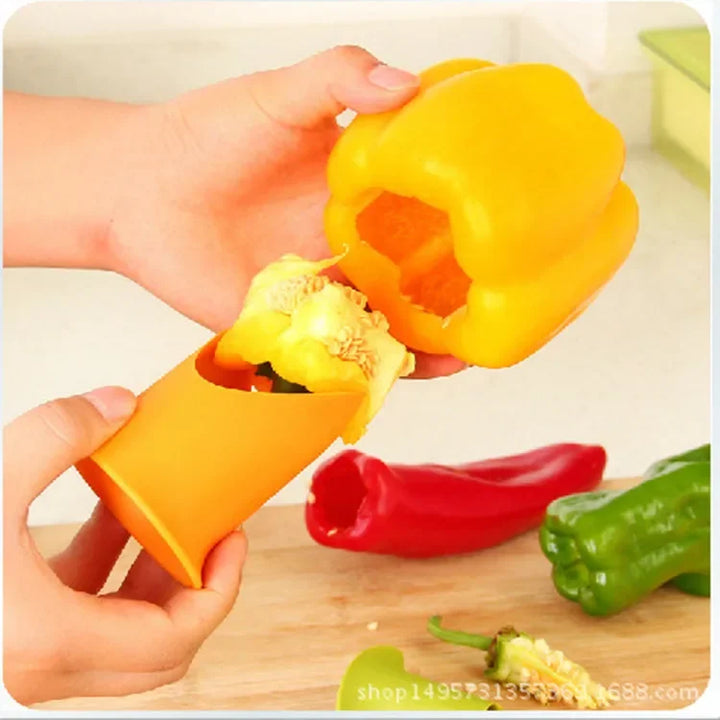 2PCS Vegetable Cutter Corer Seed Remover Kitchen Gadget Essentials