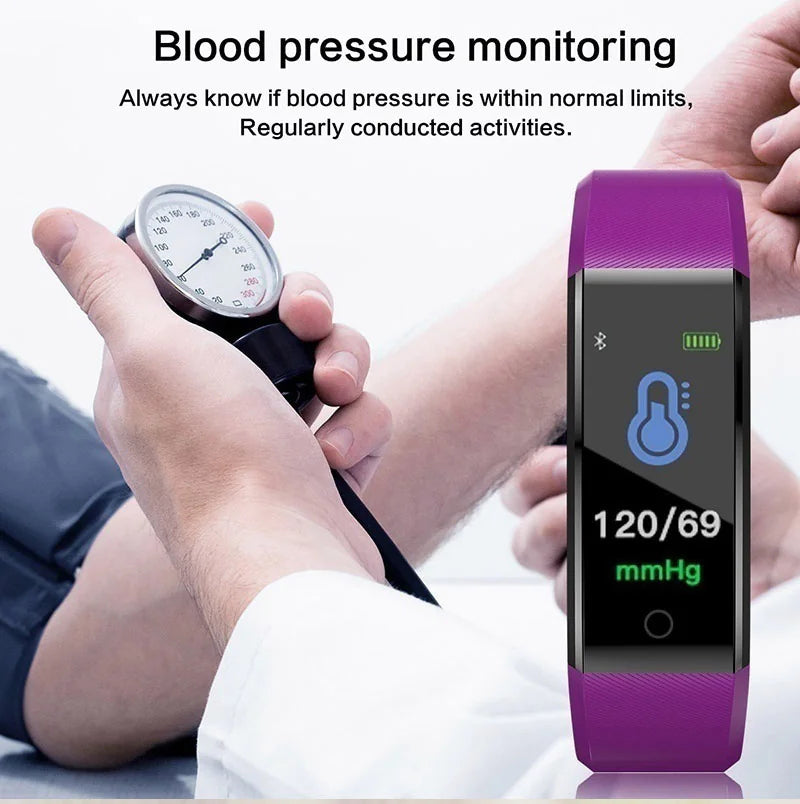 Fitness Smart Watch – Heart Rate & BP Activity Tracker