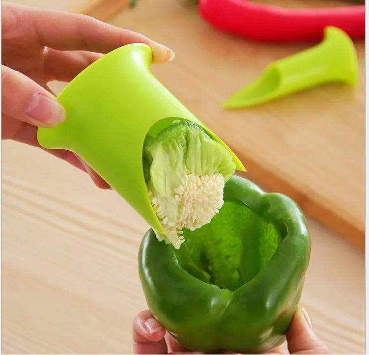 2PCS Vegetable Cutter Corer Seed Remover Kitchen Gadget Essentials