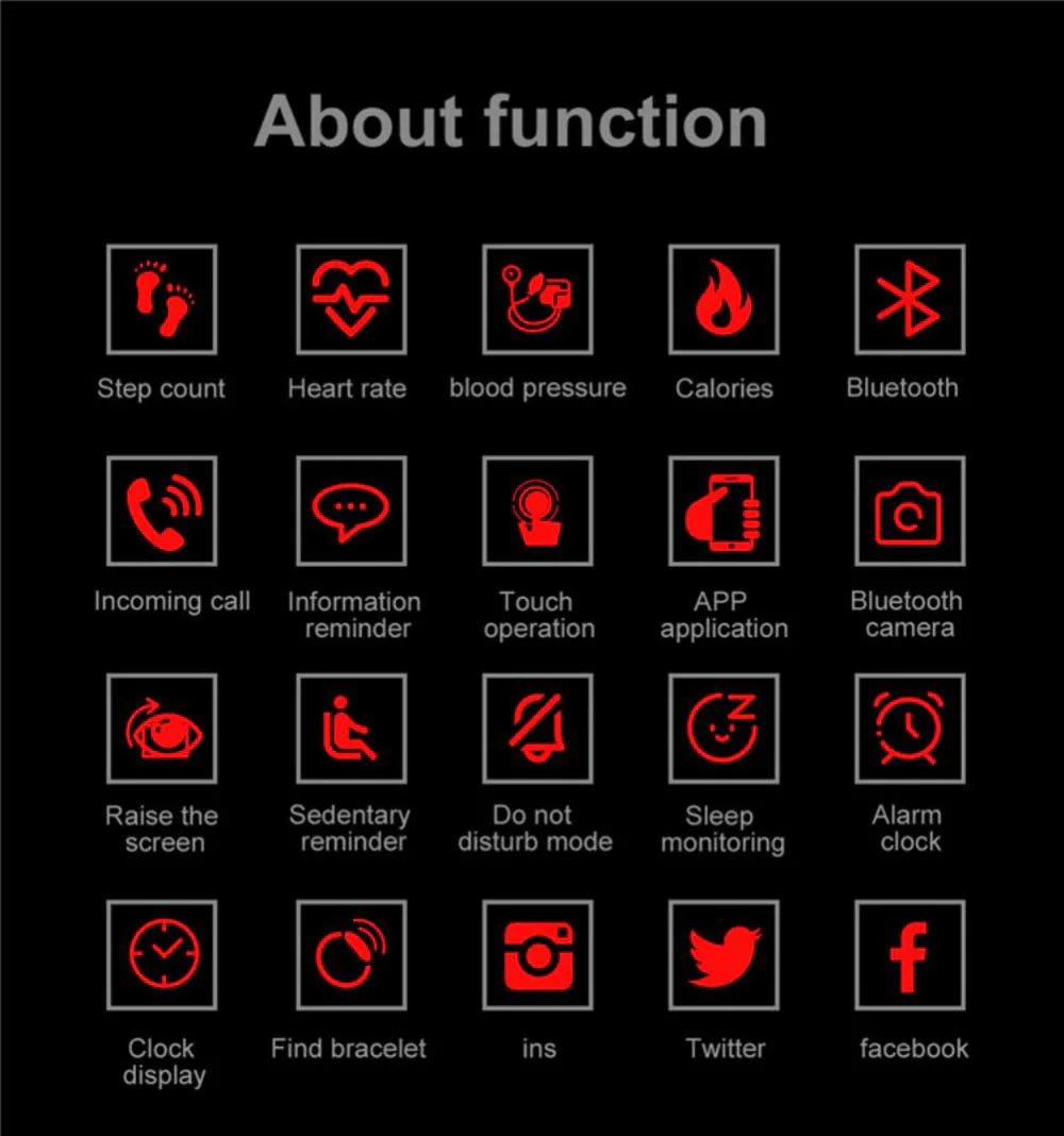 Fitness Smart Watch – Heart Rate & BP Activity Tracker