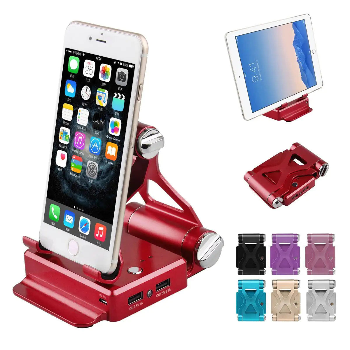 Podium Stand with Extended Battery 200% for iPad iPhone