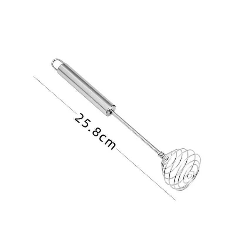 Stainless Steel Spiral Egg Whisk Manual Hand Blender for Baking